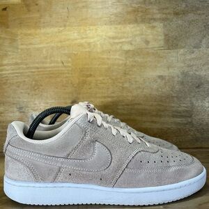 Nike Court Vision Low SUEDE Womens Size 9.5 Shoes Sneakers Pink DH0253-800